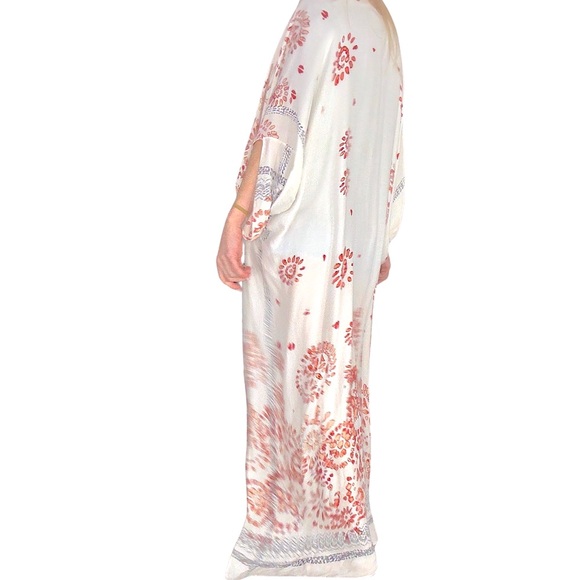 BOUTIQUE* Boho Print Summer Kimono Duster - Picture 9 of 10